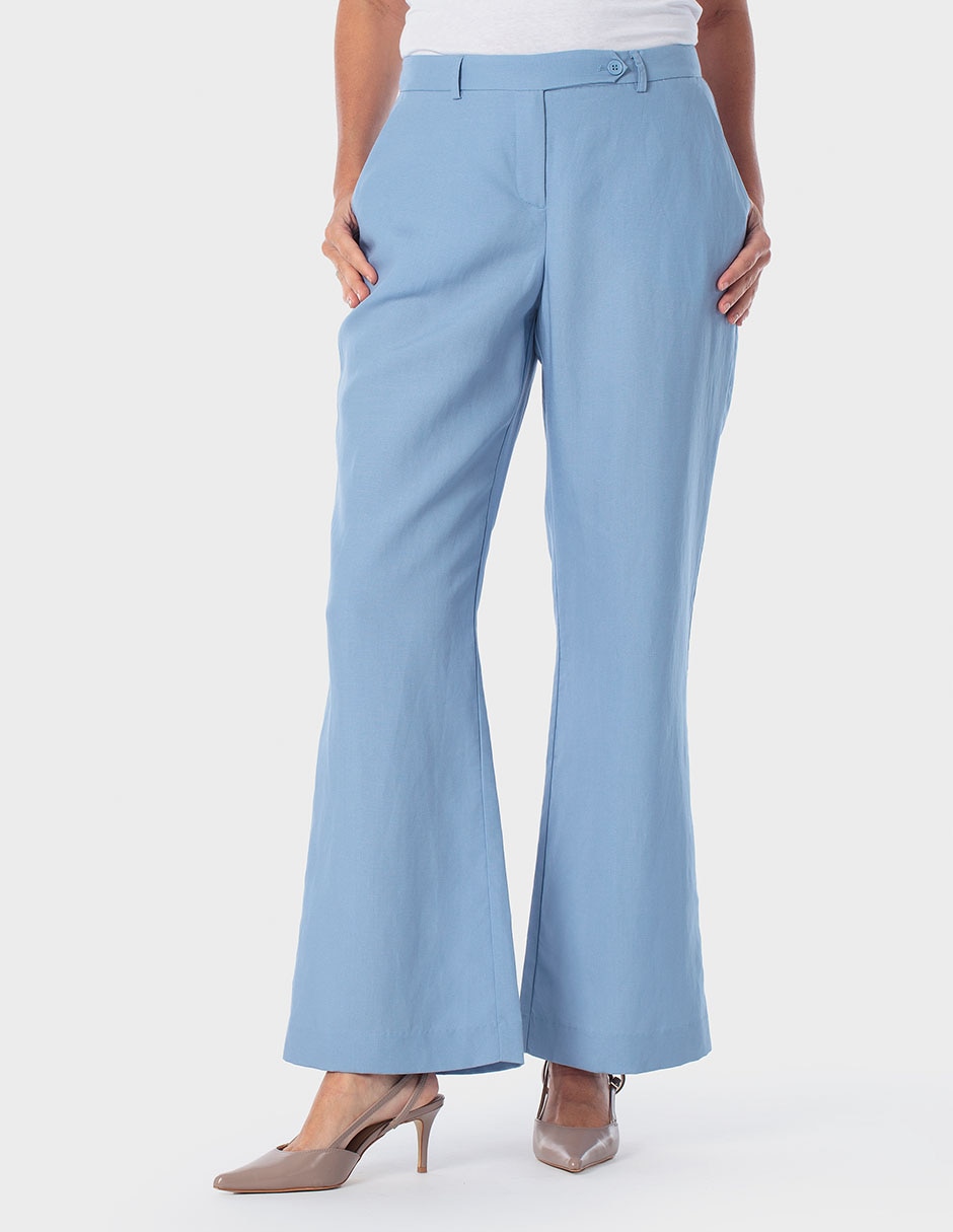 Pantalón de vestir acampanado para mujer