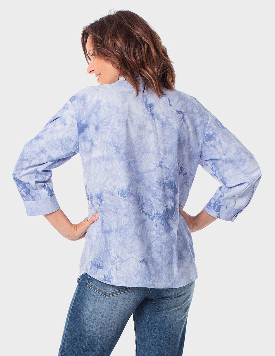 Blusa camisera manga larga para mujer 2