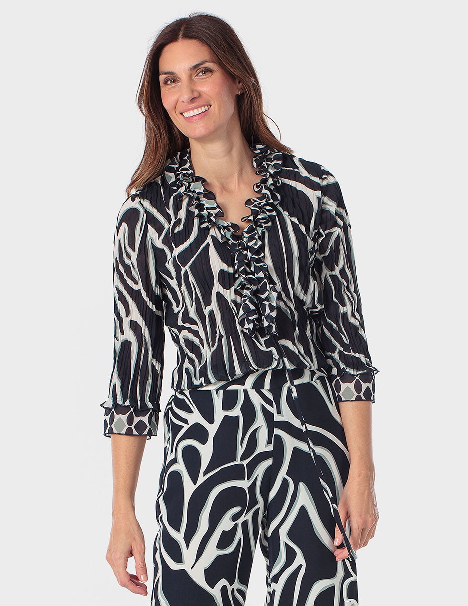 Blusa manga 3/4 para mujer