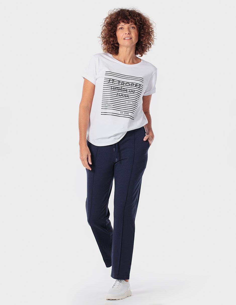 Pants regular con agujeta para mujer 3