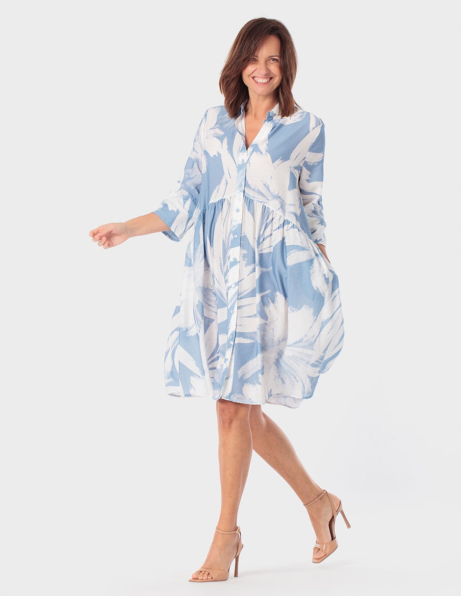 Vestido a la rodilla casual para mujer 1