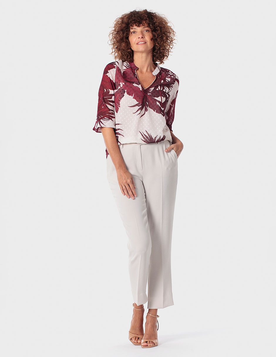 Blusa manga al codo para mujer 3