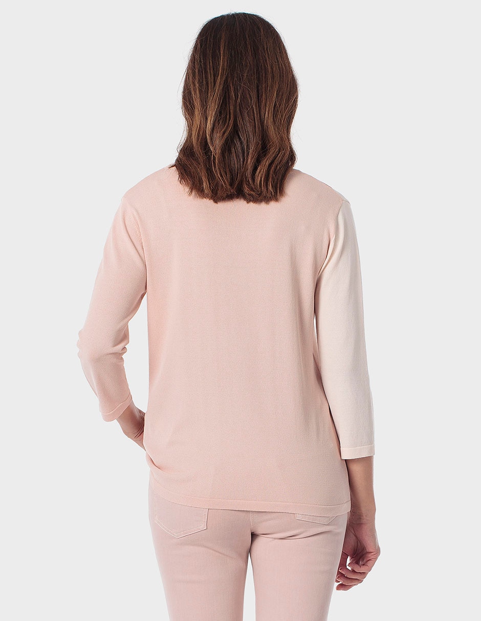 Suéter cuello redondo para mujer 2