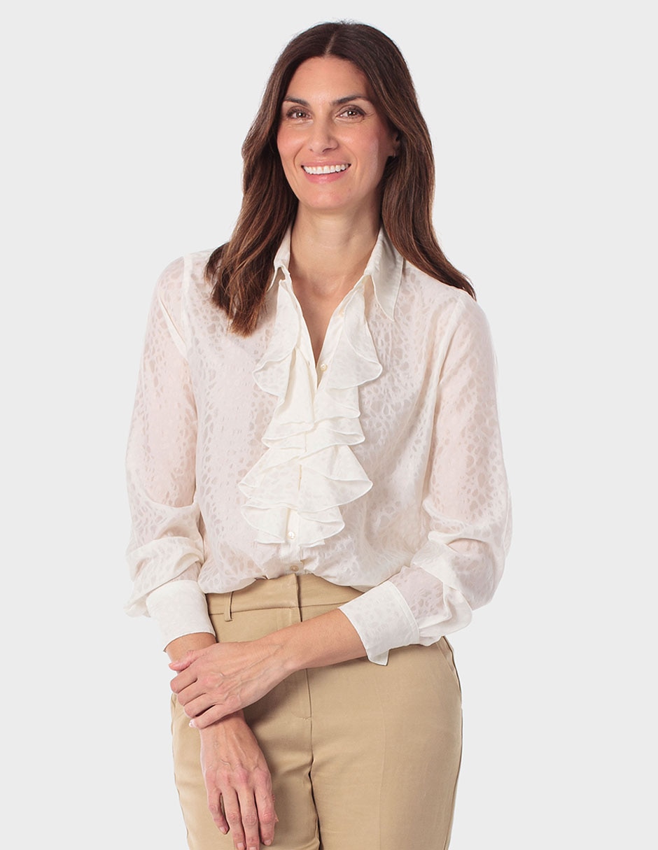 Blusa manga larga para mujer