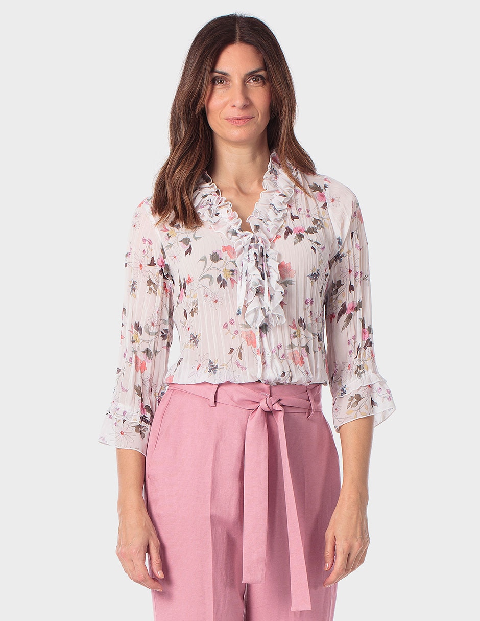Blusa manga 3/4 para mujer