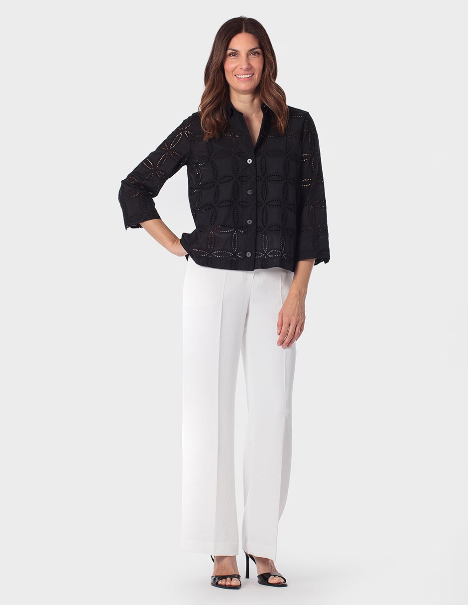 Blusa Punt Roma manga 3/4 para mujer