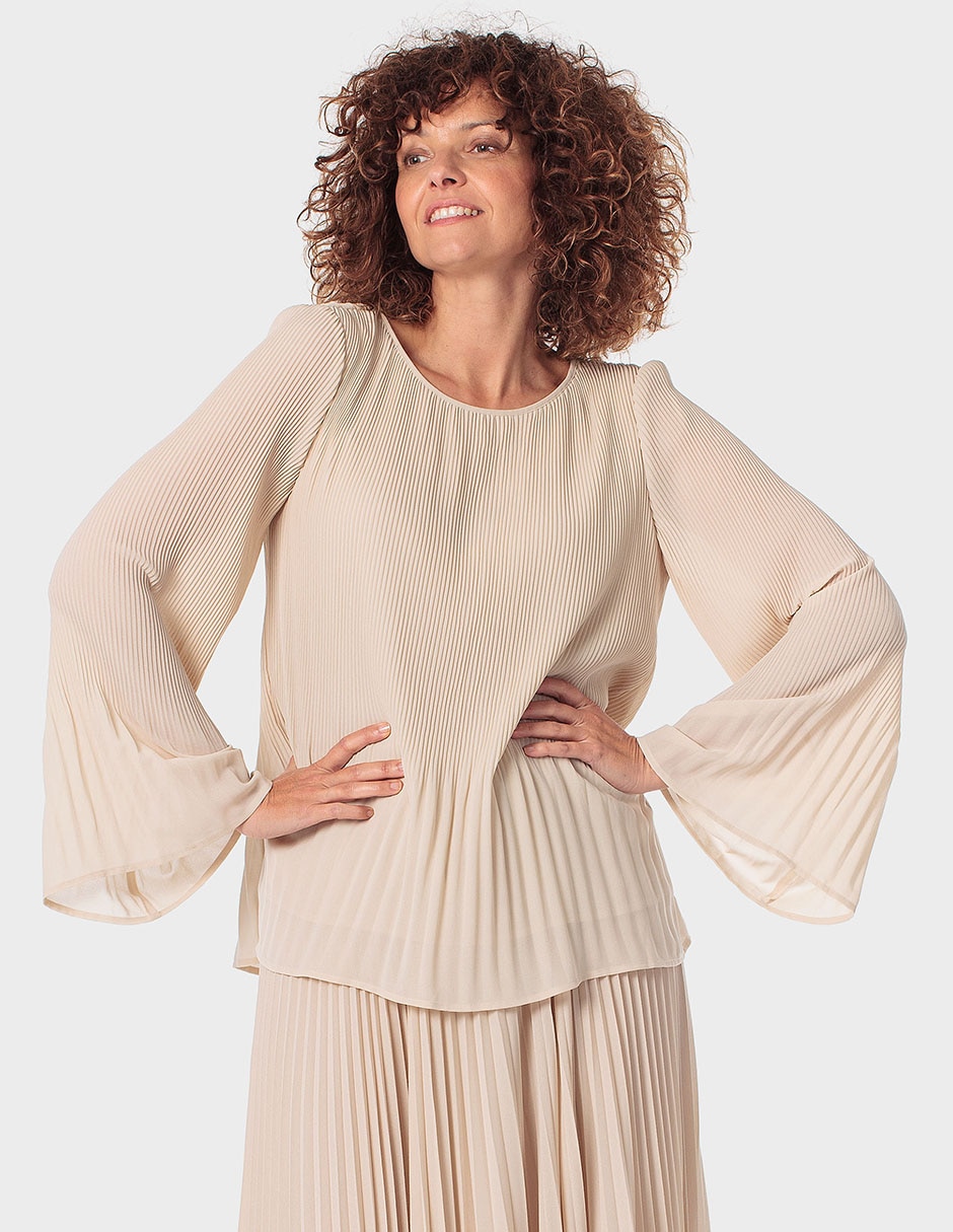 Blusa manga larga para mujer