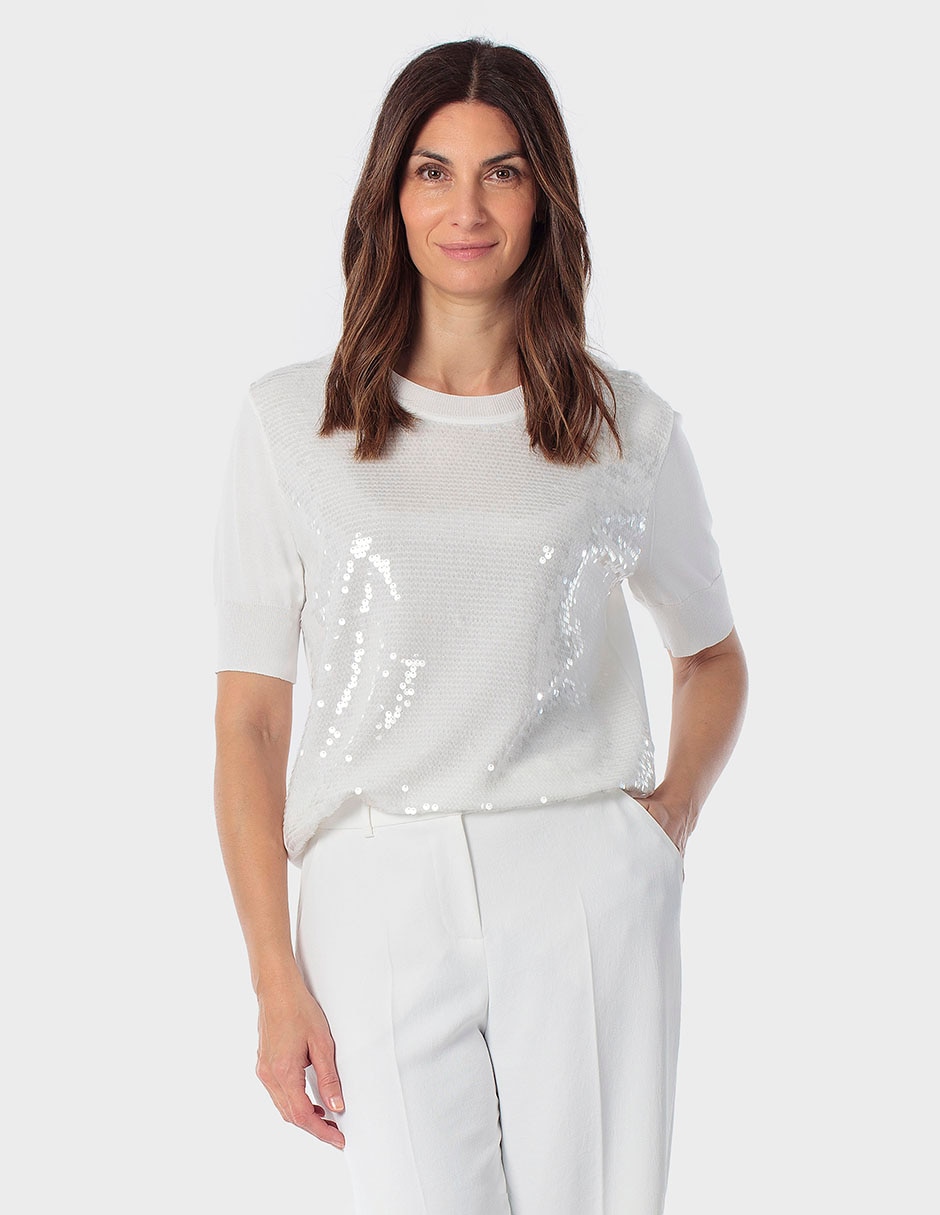 Suéter cuello redondo para mujer Suéter cuello redondo para mujer