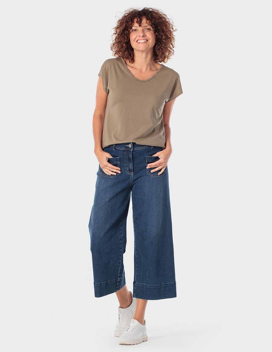 Playera manga corta cuello redondo para mujer 3