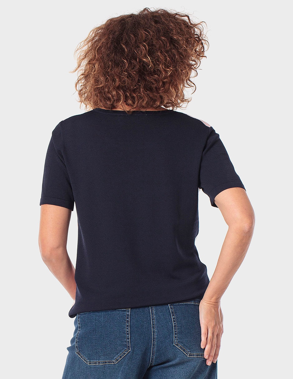 Suéter cuello redondo para mujer 2