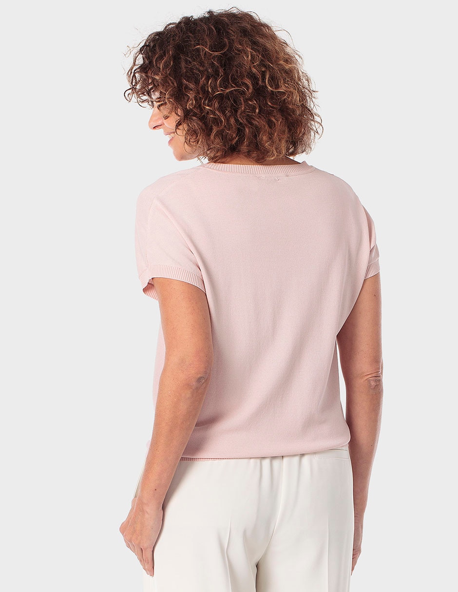 Suéter cuello redondo para mujer 2