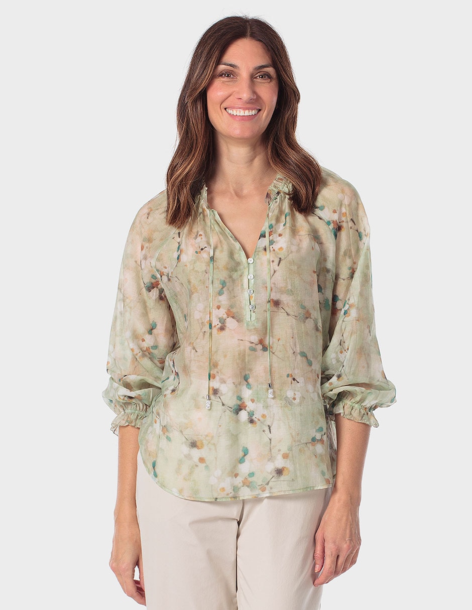 Blusa manga 3/4 para mujer