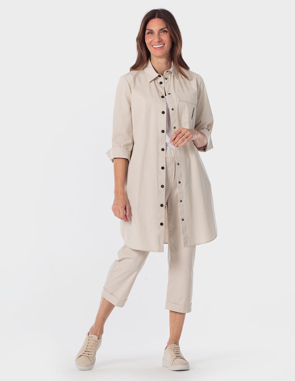 Blusa camisera manga 3/4 para mujer 3