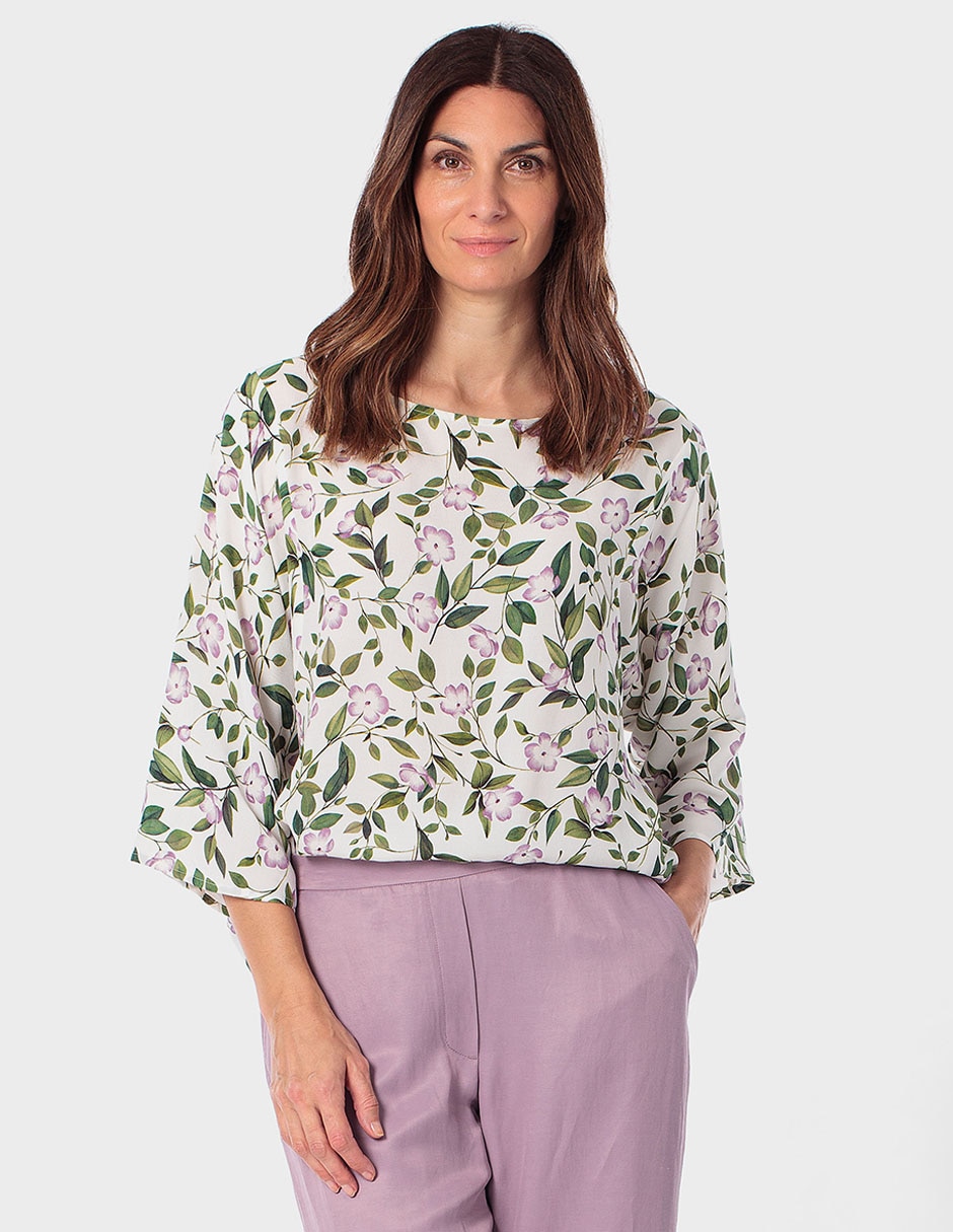 Blusa manga 3/4 para mujer