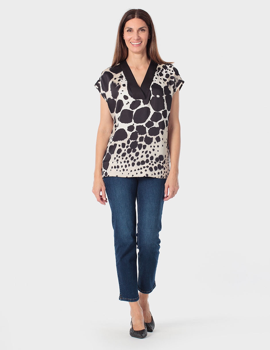 Blusa manga corta para mujer 3