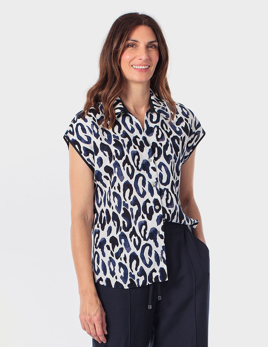 Blusa manga corta para mujer