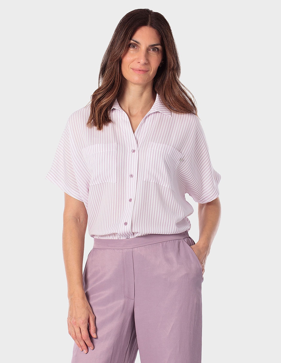 Blusa manga corta para mujer