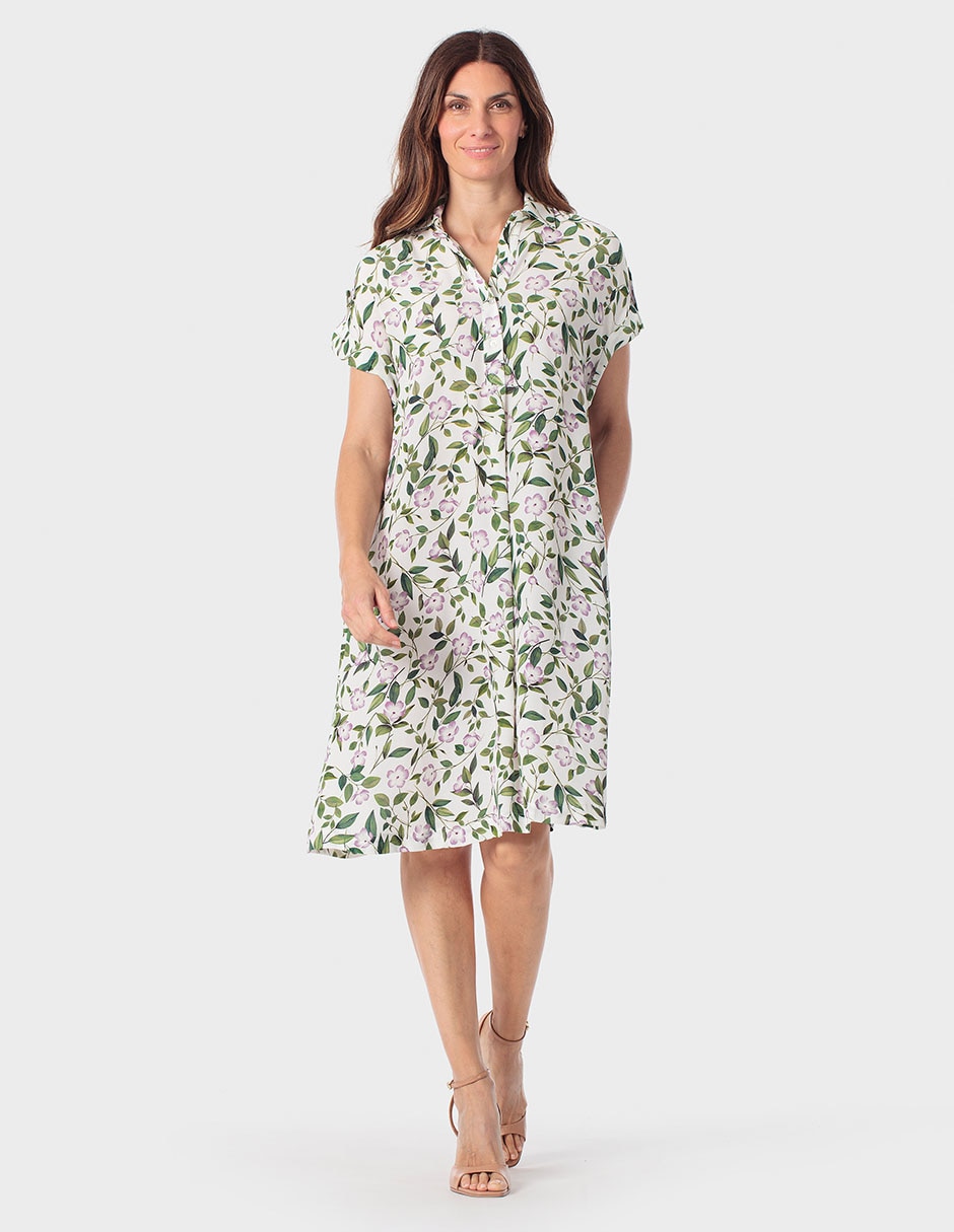 Vestido a la rodilla casual para mujer