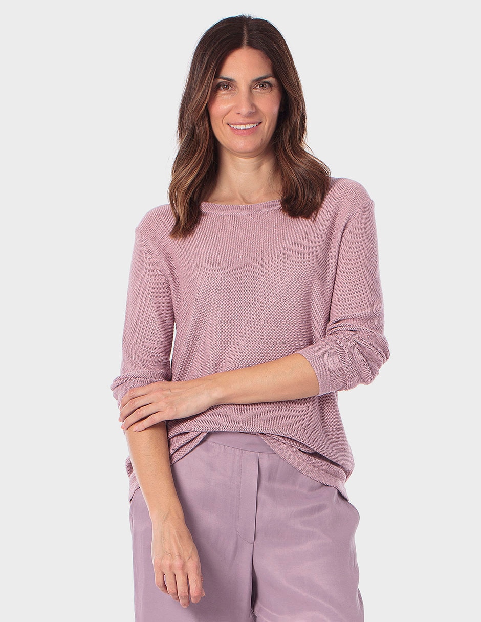 Suéter cuello redondo para mujer
