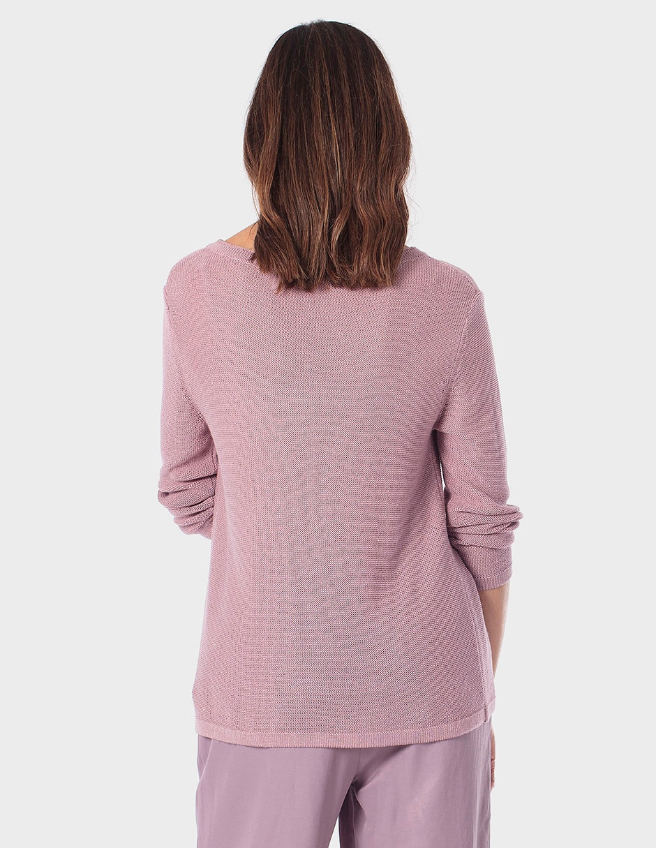 Suéter cuello redondo para mujer 2