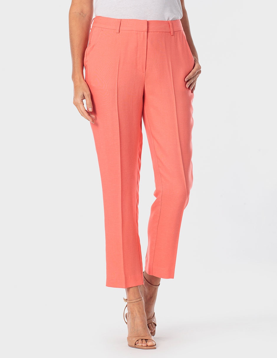 Pantalón capri slim para mujer