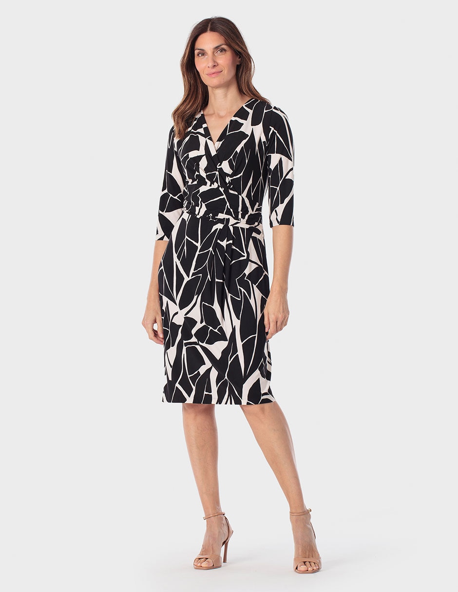 Vestido a la rodilla formal para mujer