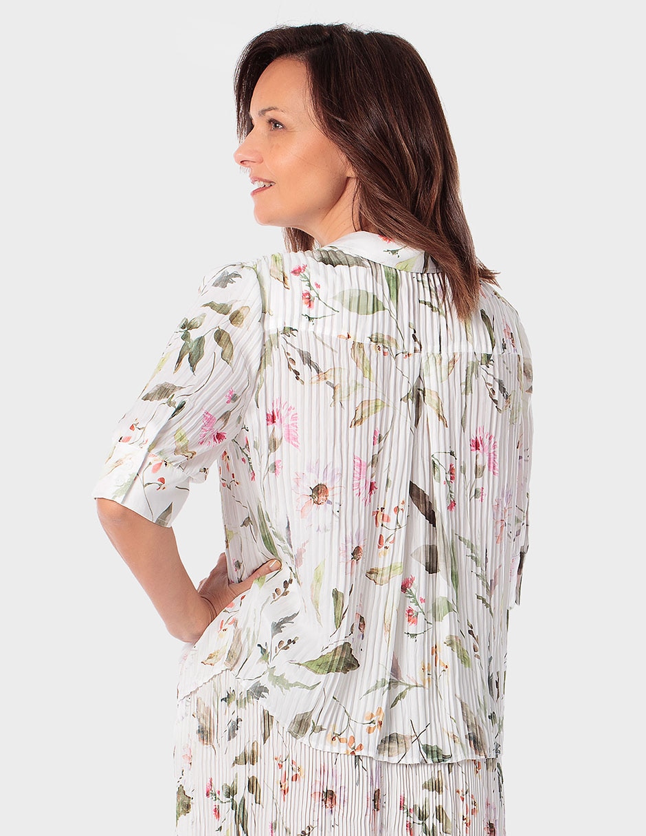 Blusa manga al codo para mujer 4
