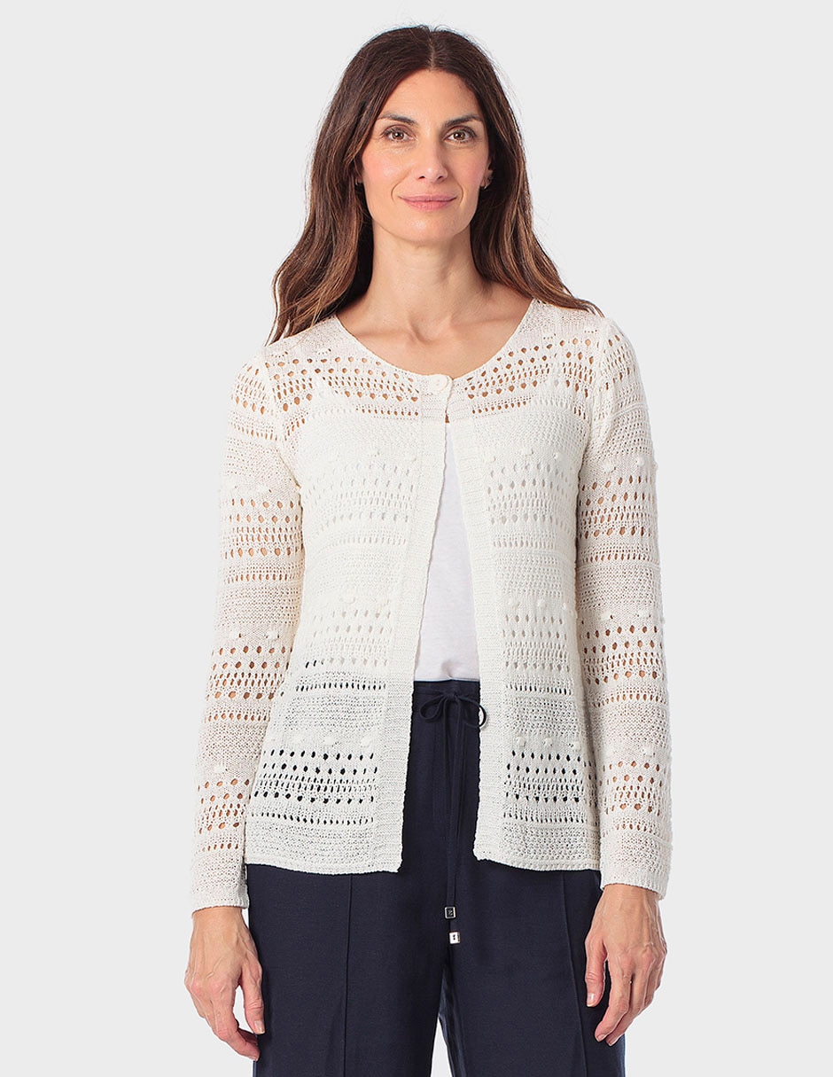 Suéter cuello redondo para mujer