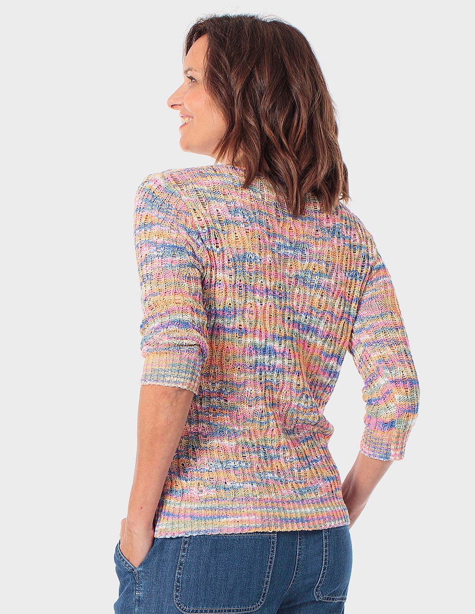 Suéter cuello redondo para mujer 2