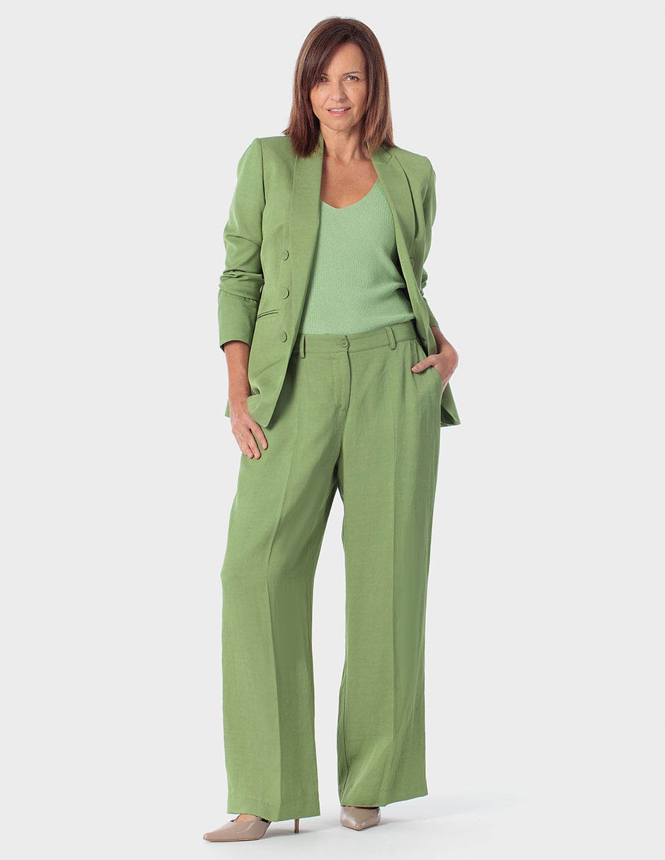 Pantalón de vestir amplio para mujer 9