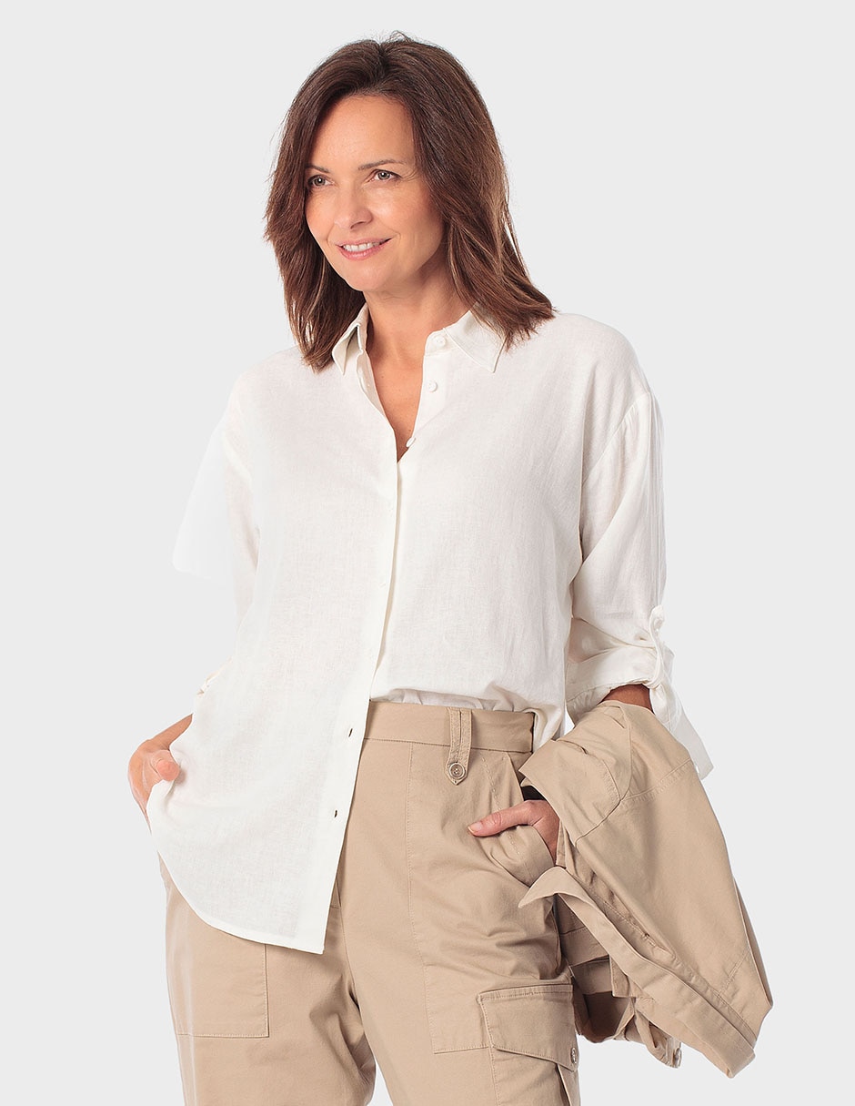 Blusa manga larga para mujer