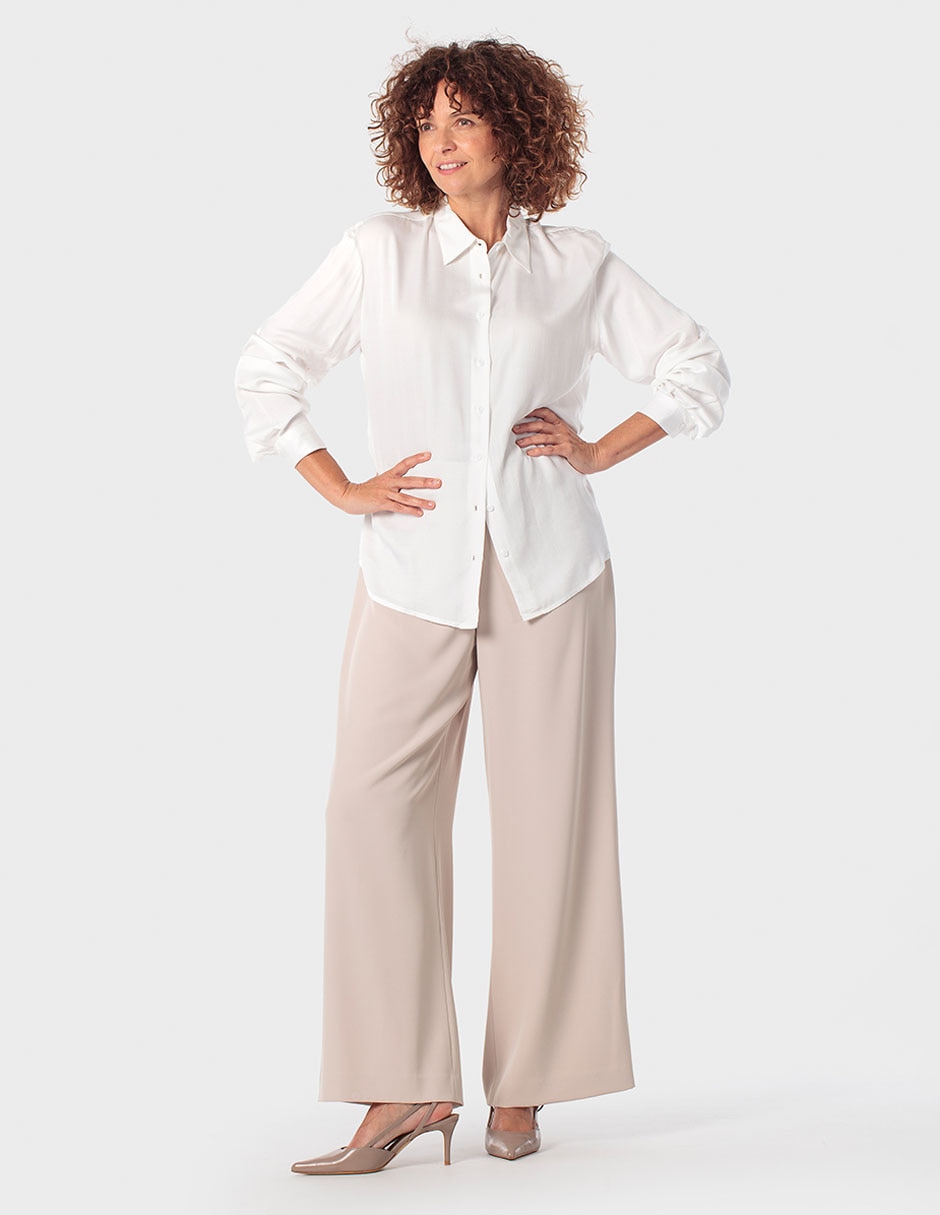 Blusa camisera manga larga para mujer 3