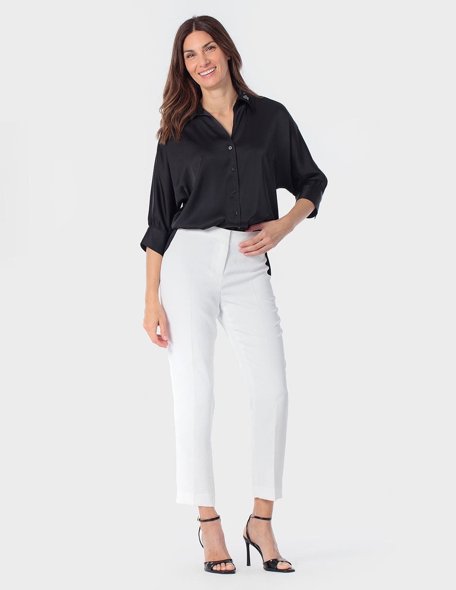 Blusa camisera manga 3/4 para mujer 3