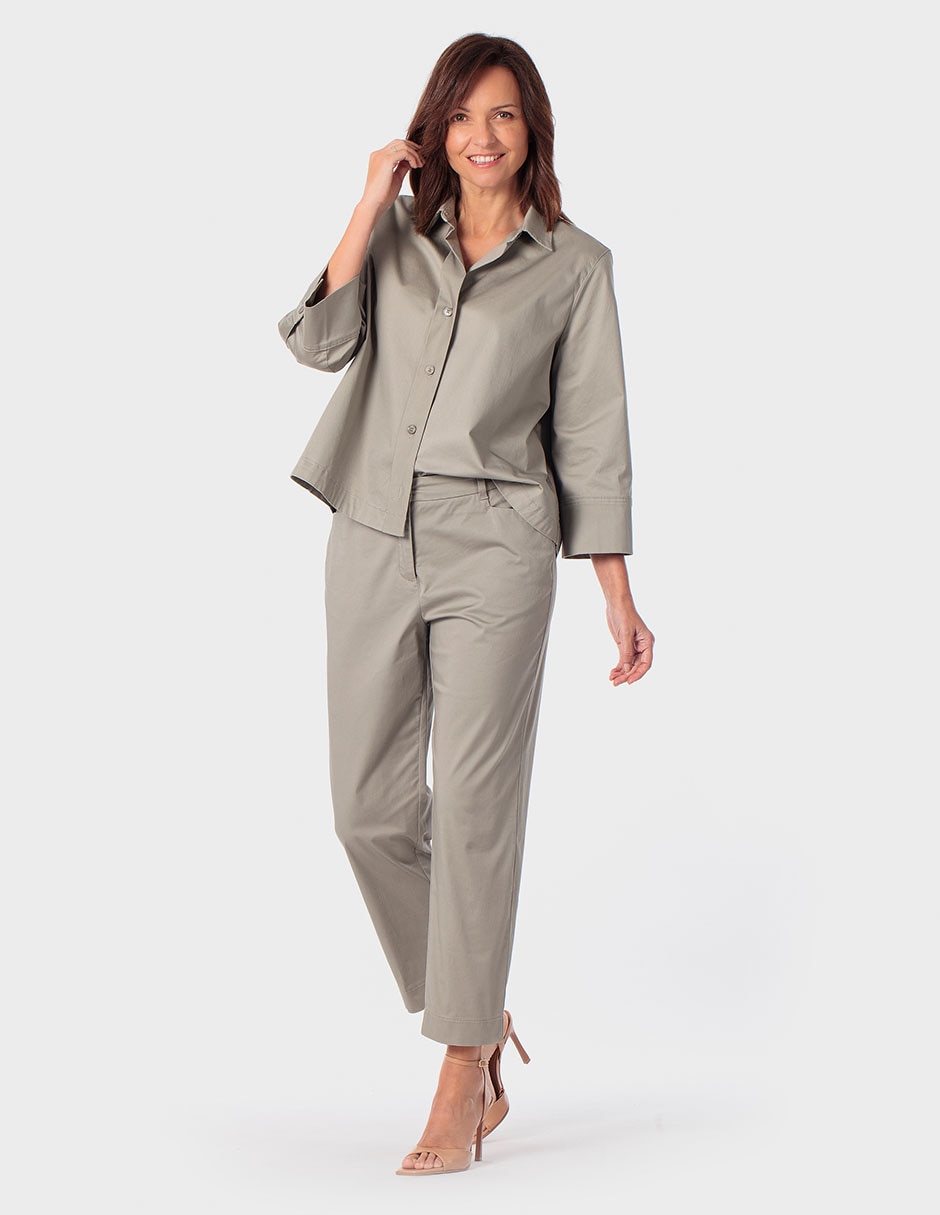 Pantalón capri relajado para mujer 3