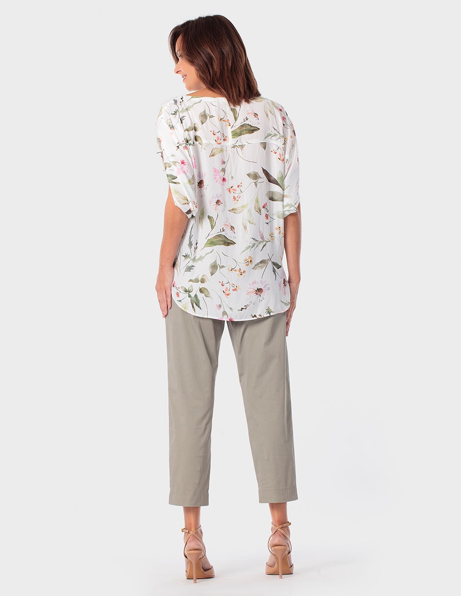 Blusa manga al codo para mujer 4