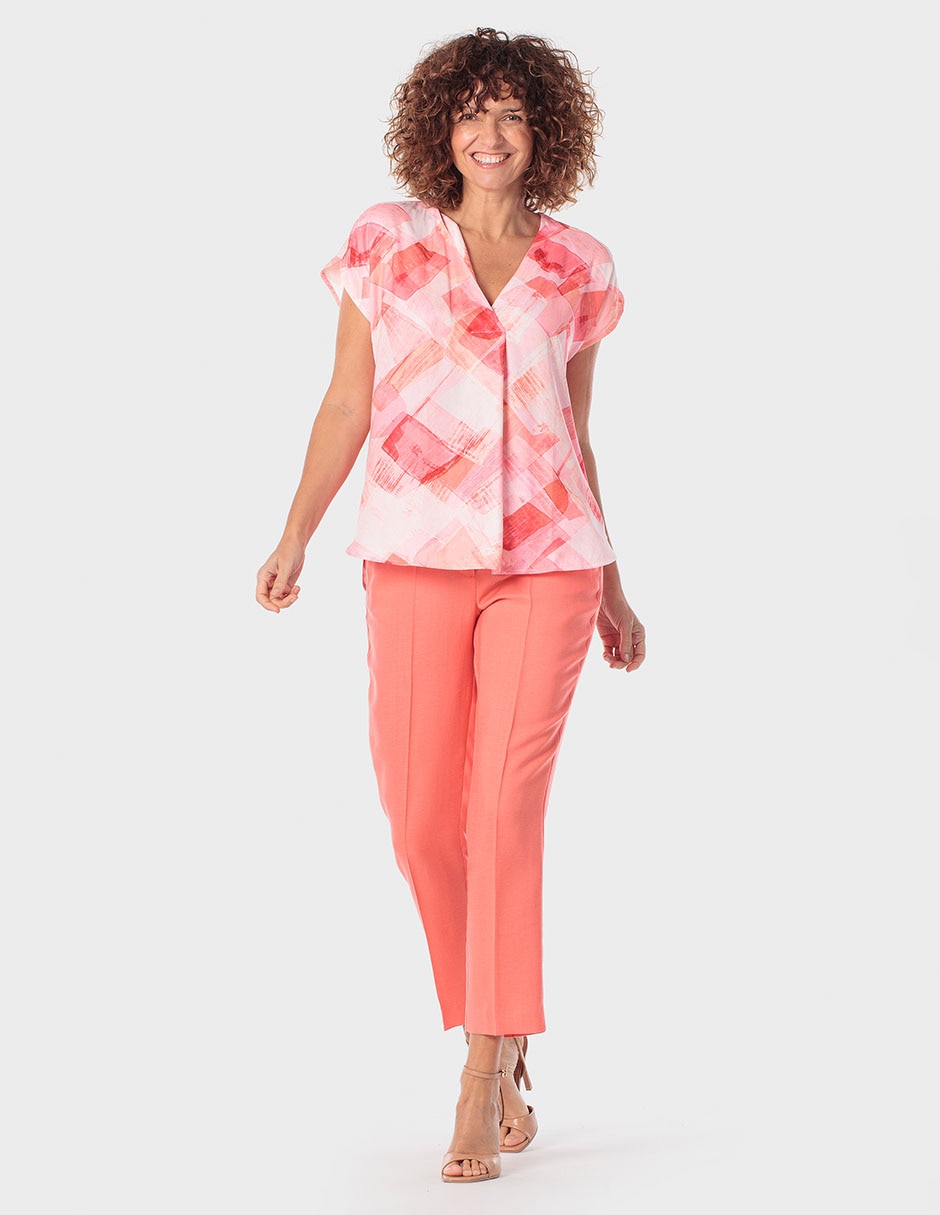 Blusa manga corta para mujer 3