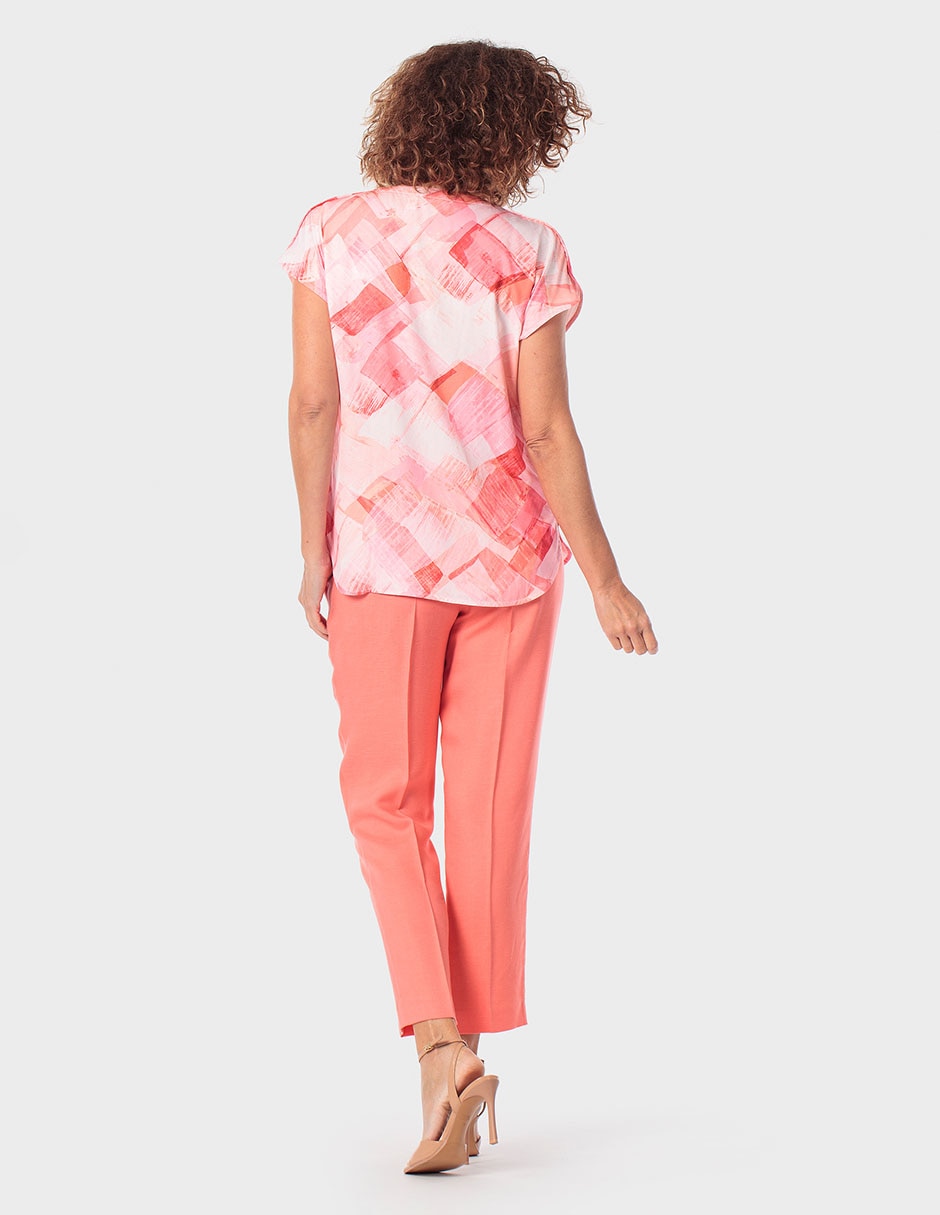Blusa manga corta para mujer 4