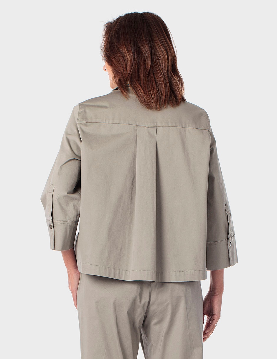 Blusa camisera manga 3/4 para mujer 2