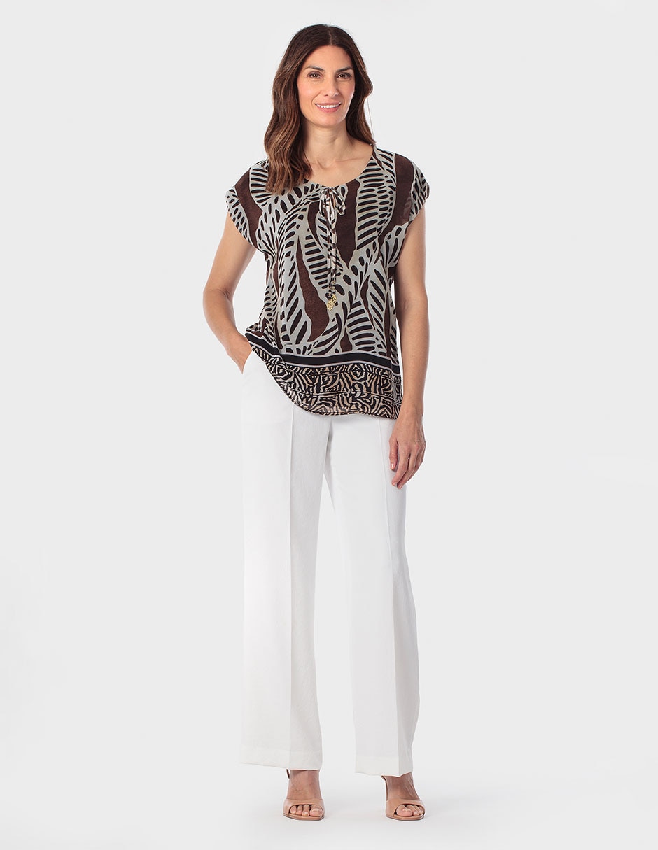 Blusa manga corta para mujer 3