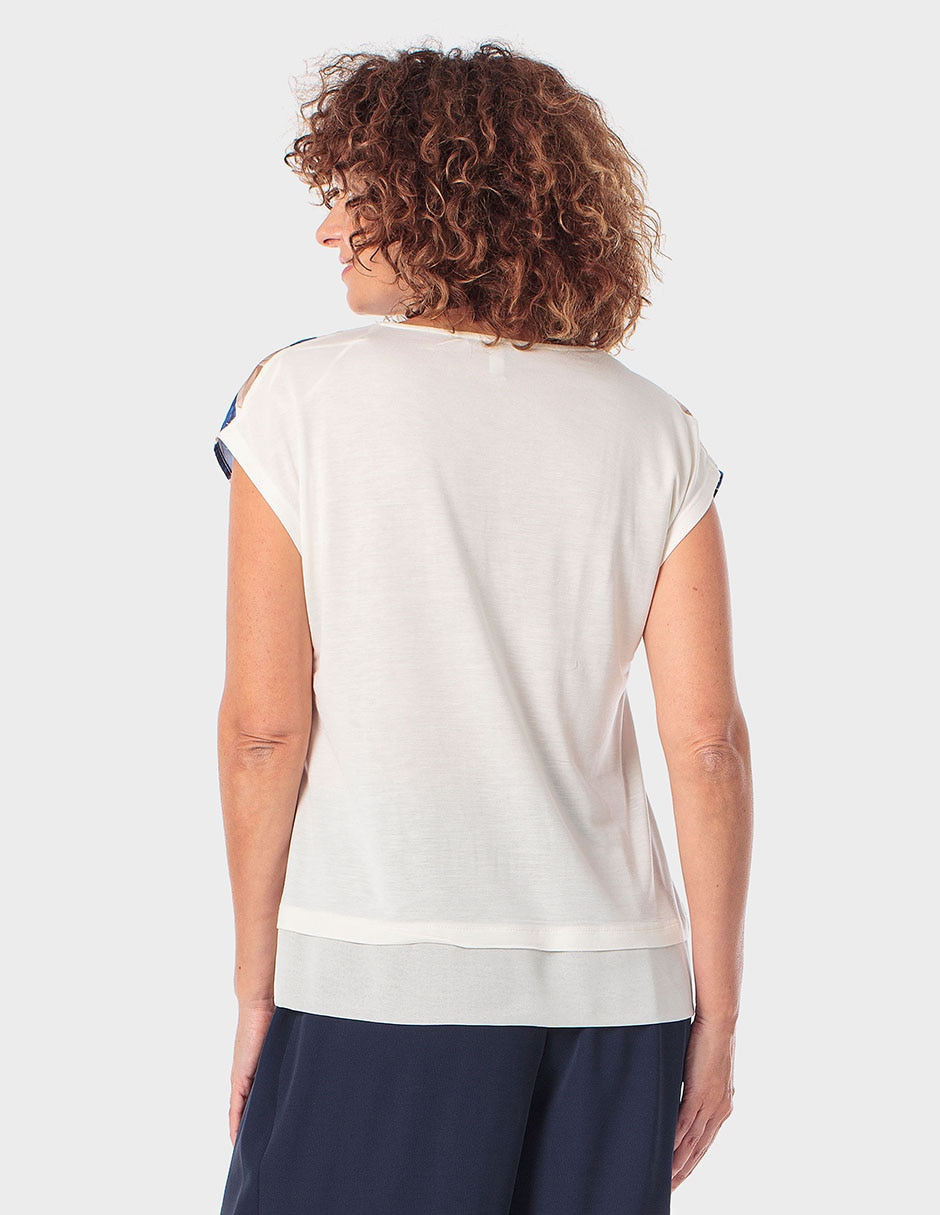 Blusa manga corta para mujer 2