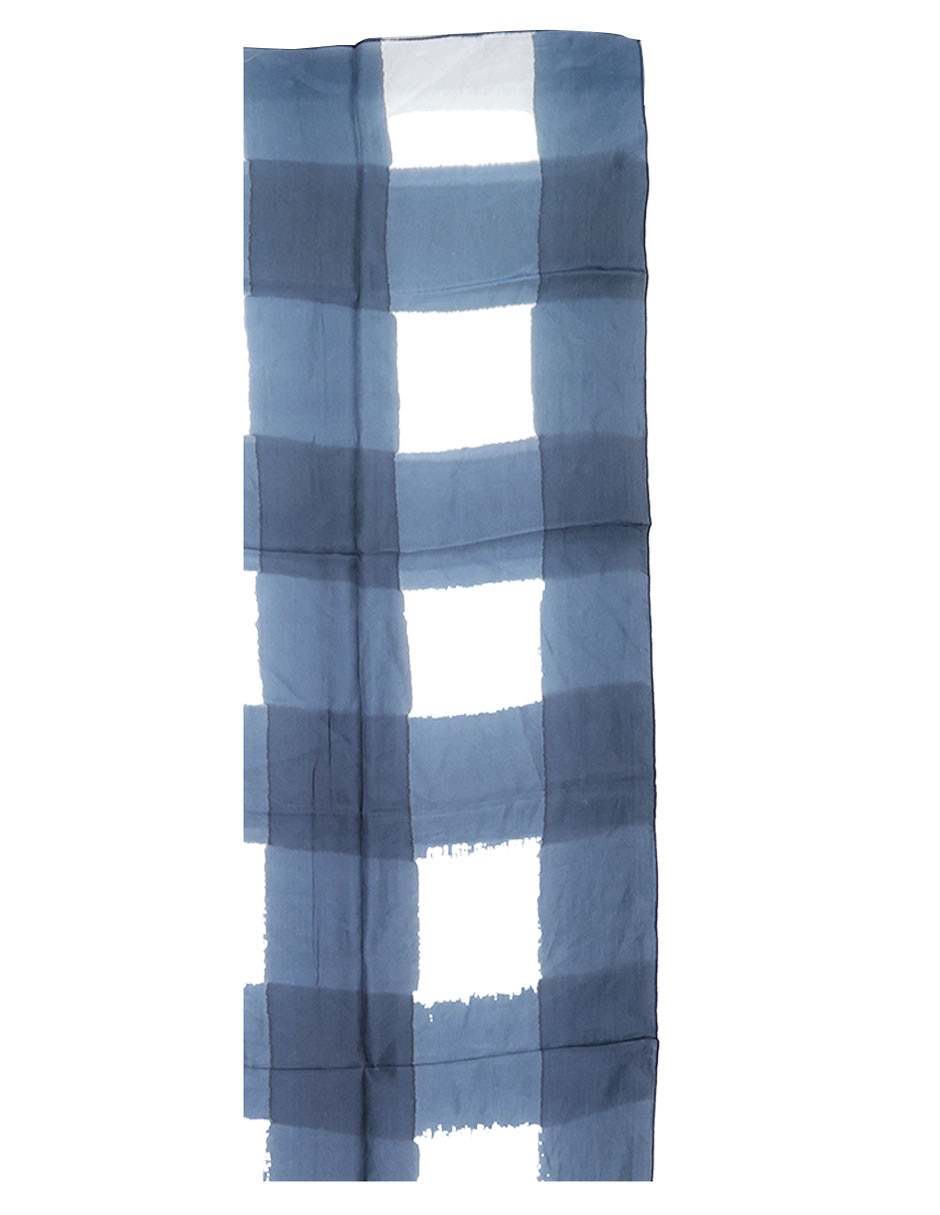 Pashmina con estampado a cuadros para mujer 2