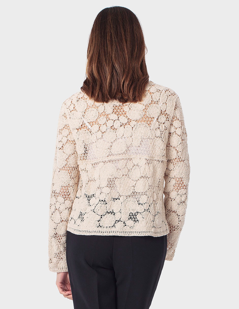 Suéter cuello redondo para mujer 2