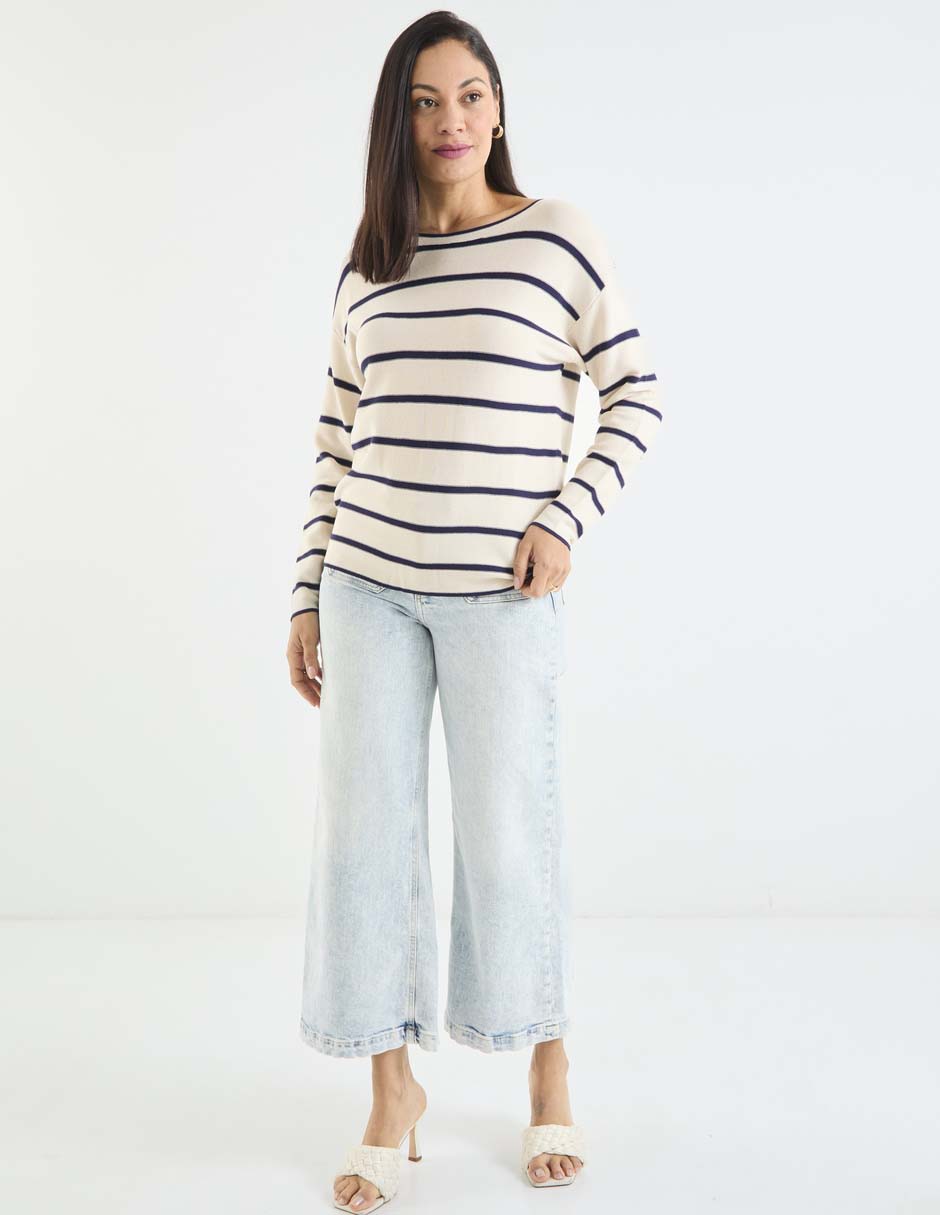 Suéter cuello redondo para mujer 3