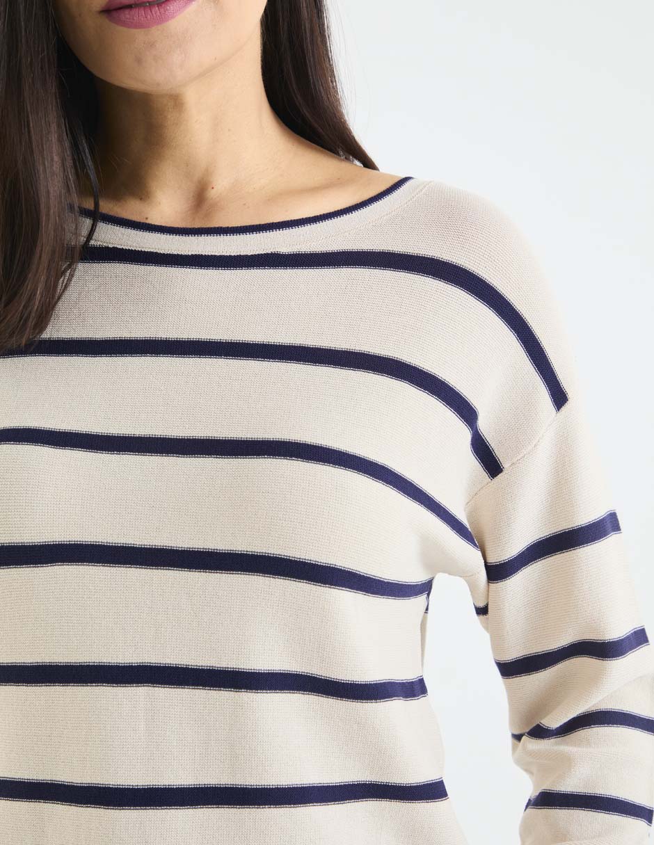 Suéter cuello redondo para mujer 5
