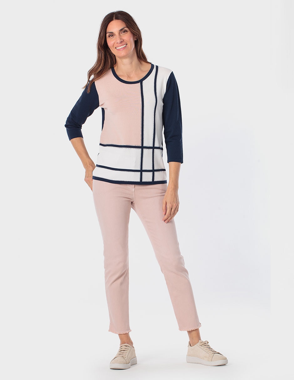Suéter cuello redondo para mujer 3
