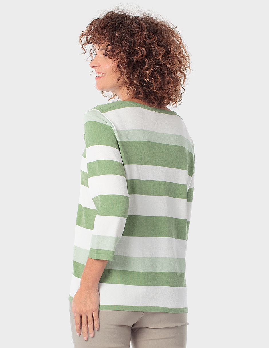Suéter cuello redondo para mujer 2