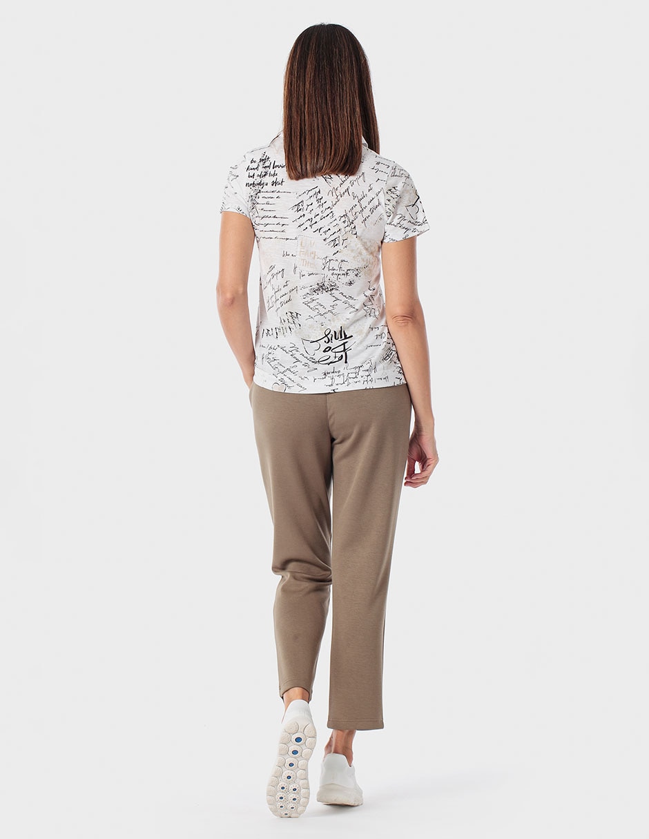 Pants slim con agujeta para mujer 2