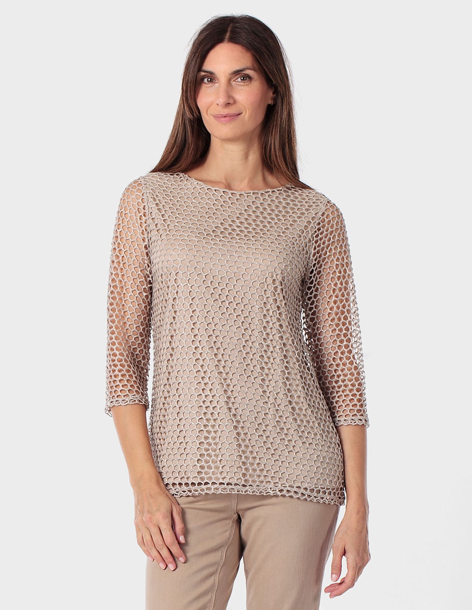 Blusa manga 3/4 para mujer