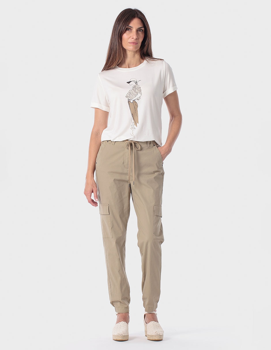 Playera manga corta cuello redondo para mujer 3