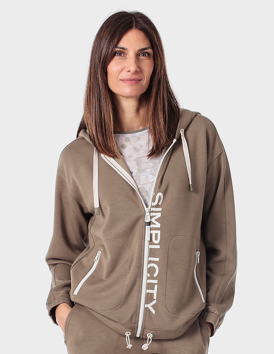 Sudadera con bolsillos para mujer